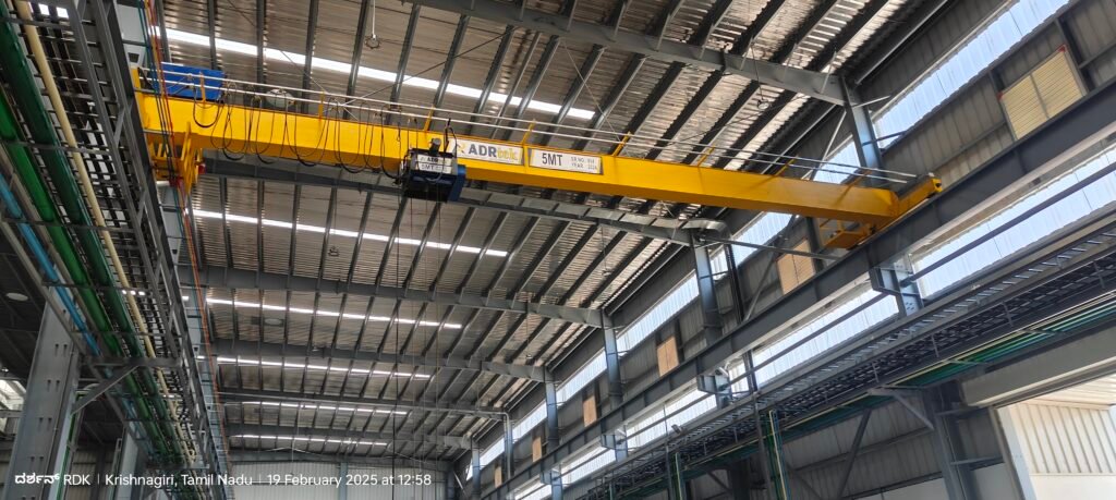 Single girder EOT crane image by adrtek india private limited in bengaluru